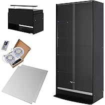 JAJANコレクションラック　ワイド　ハイタイプ　LED付き 本体 ＋ LED（ホワイト）セット 】コレクションラック ワイド